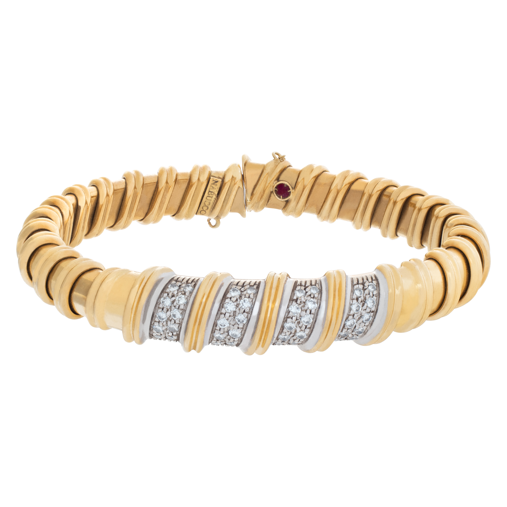18k Yellow Gold Diamond Bracelet With Approximately 0.5 Carat Tdw S518794 