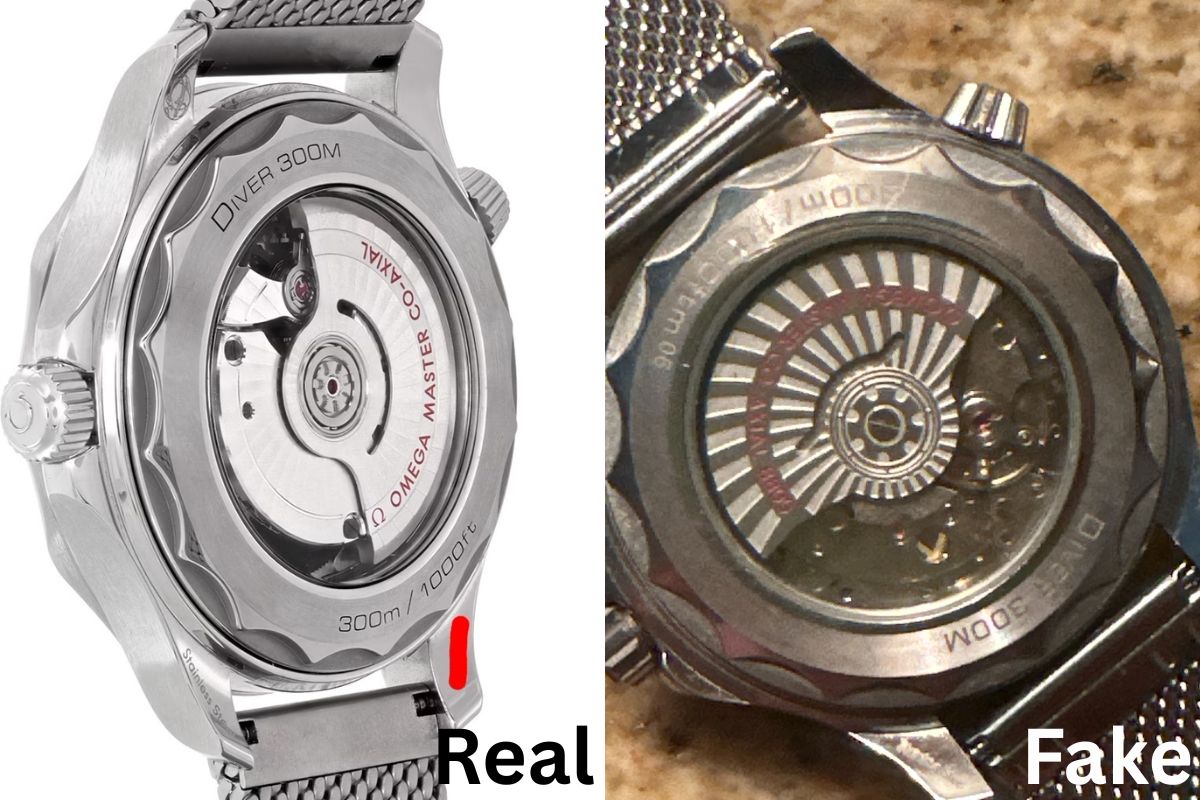 How To Spot a Fake Omega Watch: Fake vs Real ovement