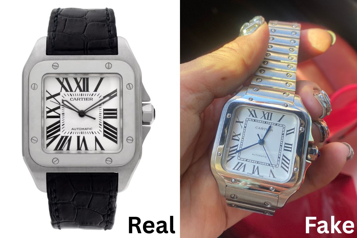 Real vs. Fake Cartier Santos