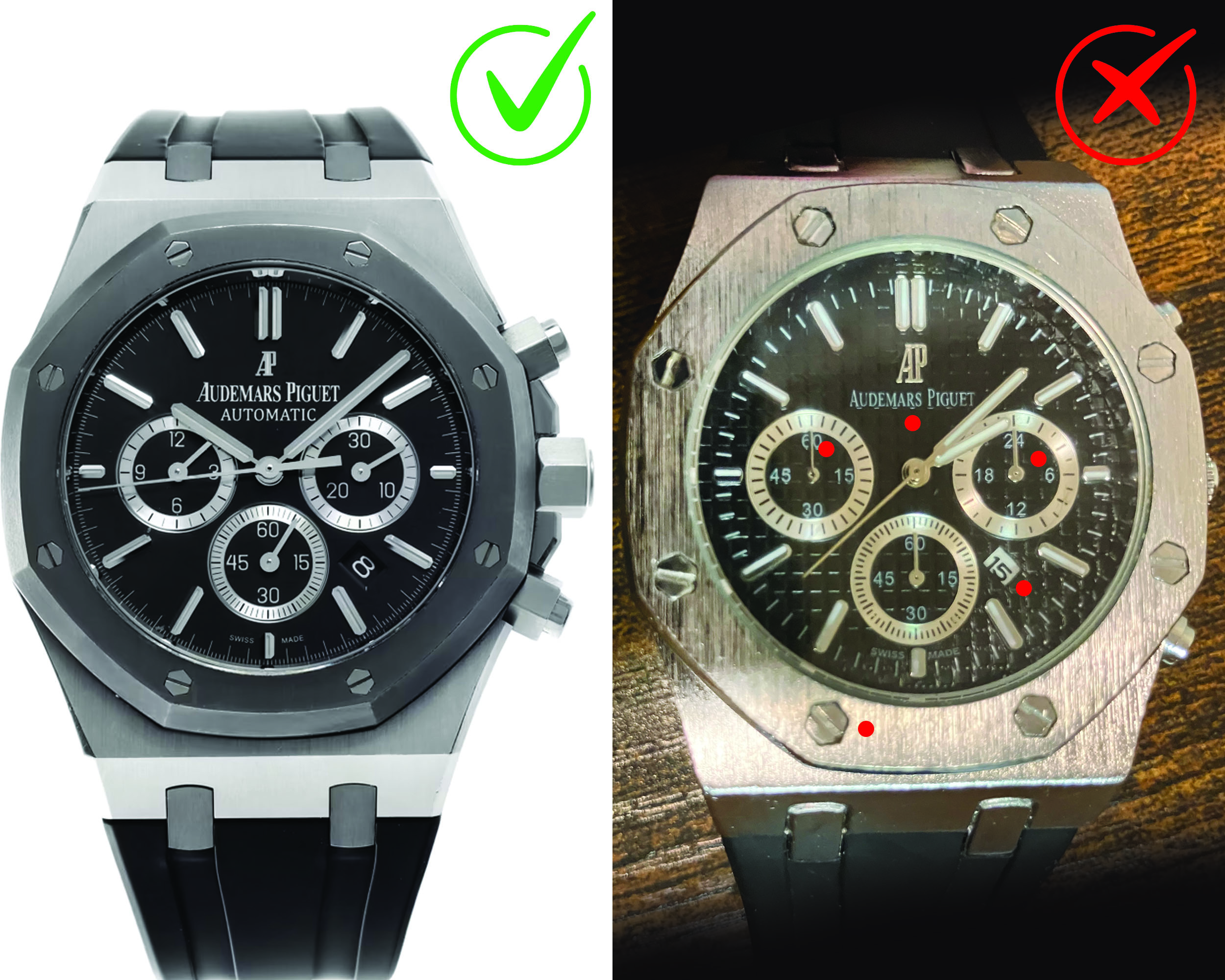 Real vs. Fake Audemars Piguet Watch