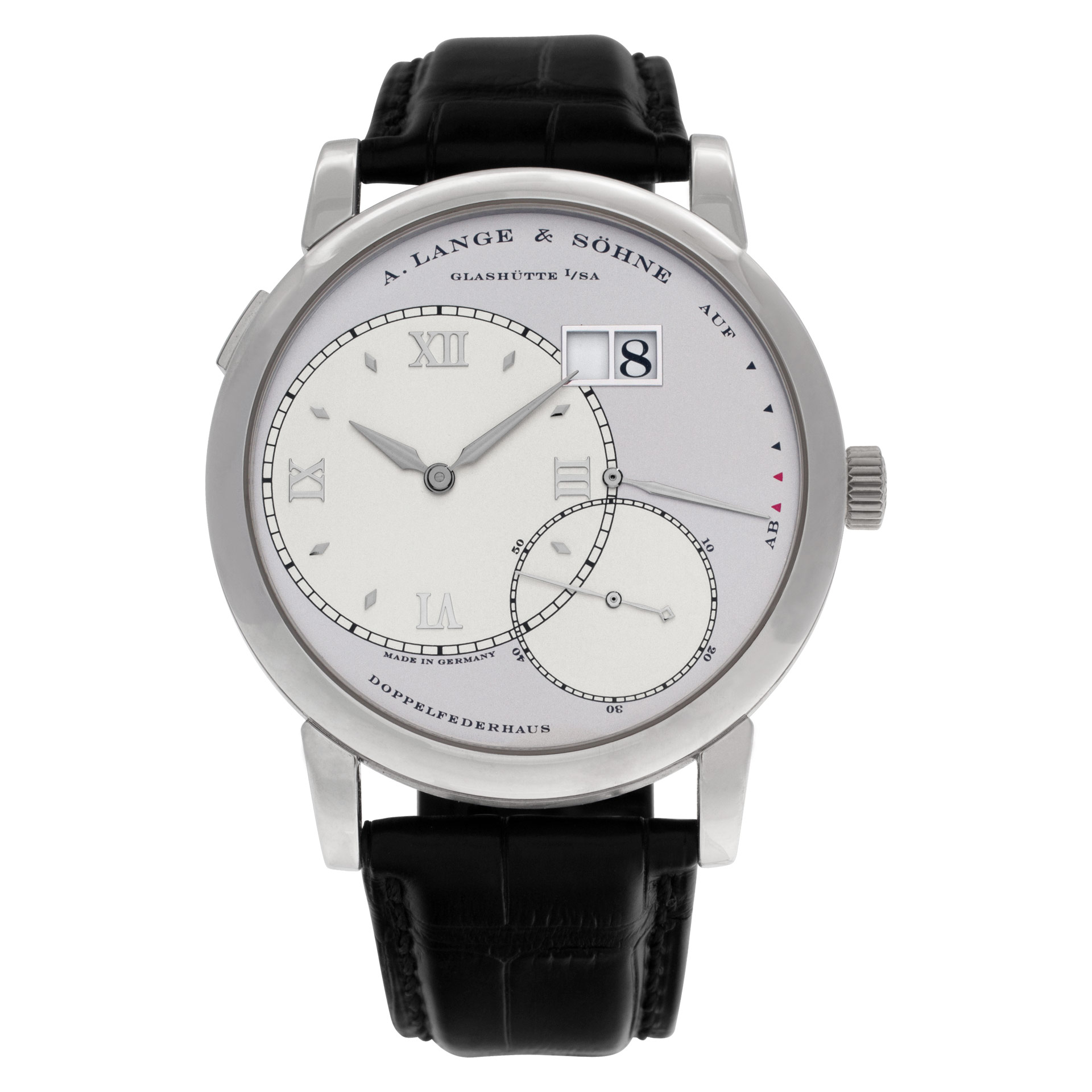 Preowned A. Lange & Sohne Lange 1 115.025 Platinum Silver