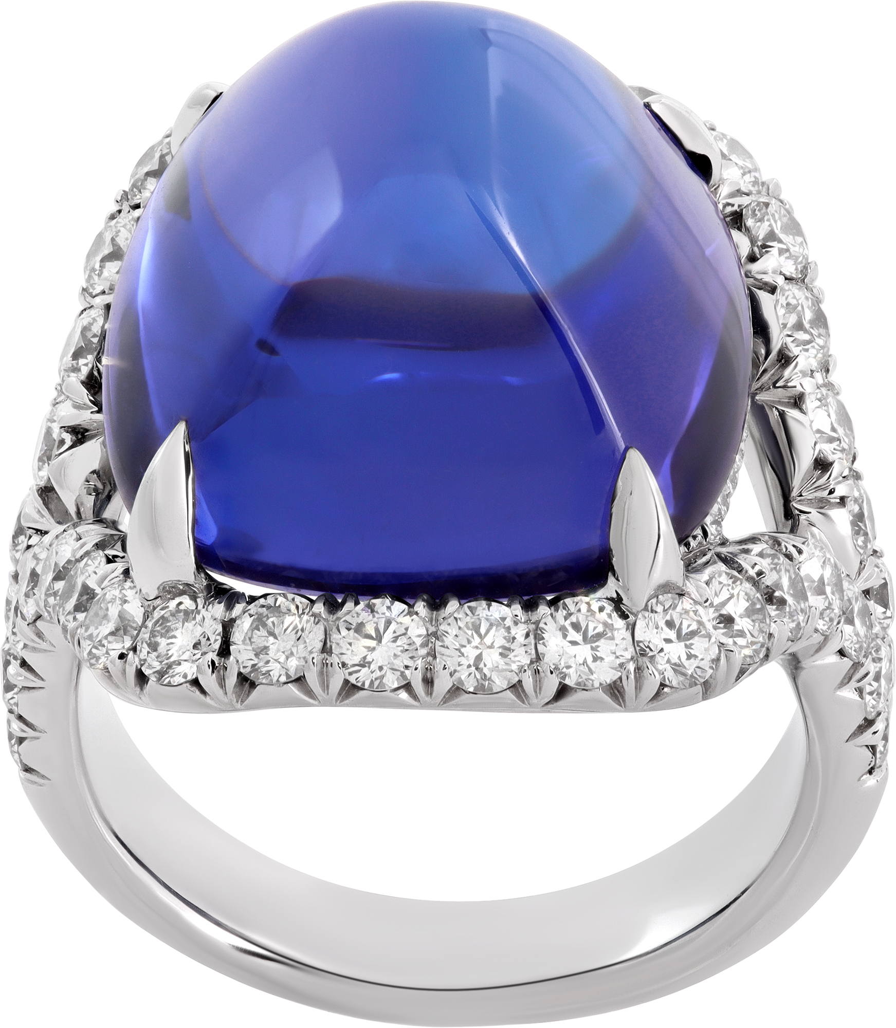 AGL Certified Tanzanite and diamond ring