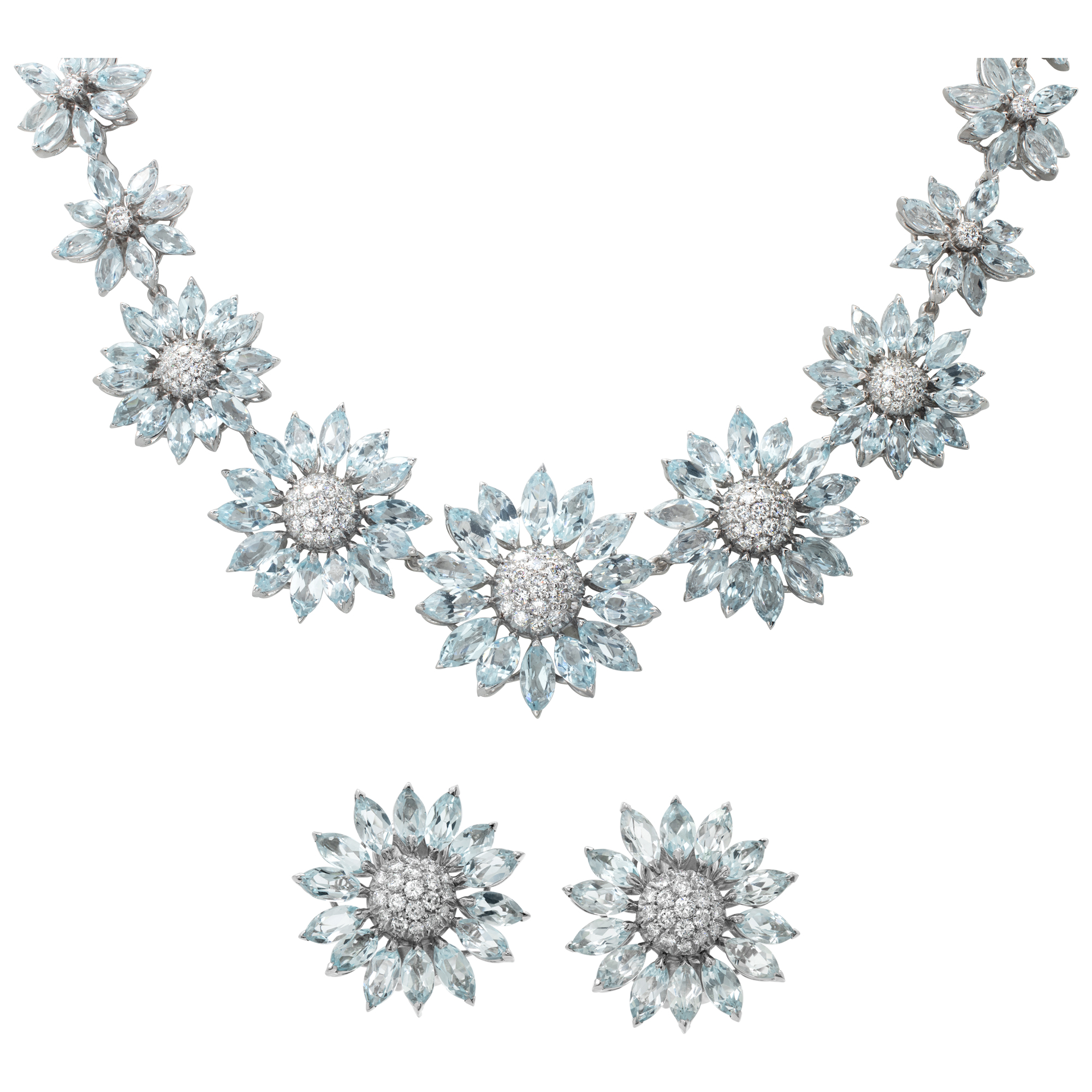 Signed "Asprey" London, Daisy Heritage collection, brilliant cut