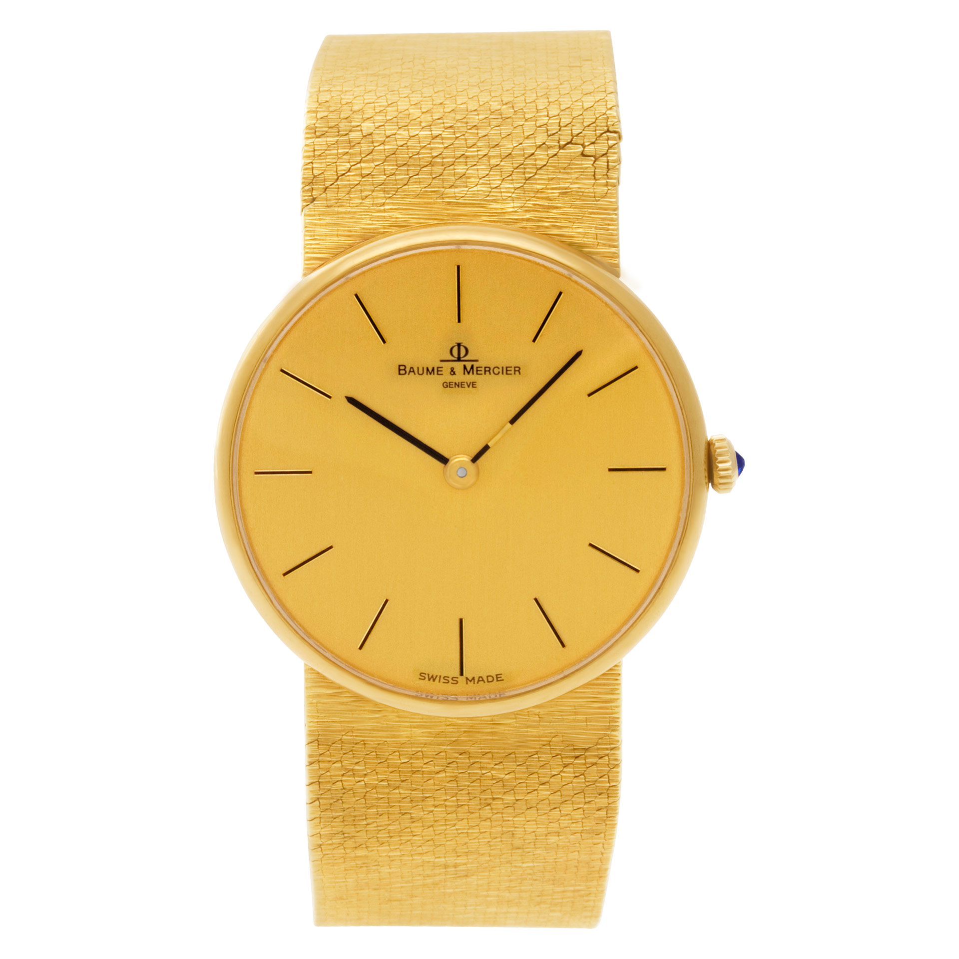 Pre-owned Baume Mercier Classic 35110 18k Yellow Gold