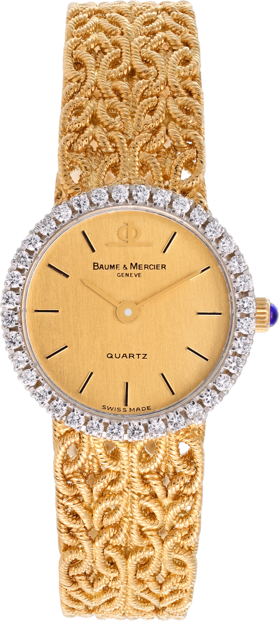 Pre-owned Baume & Mercier Vintage 18k Yellow Gold 21mm