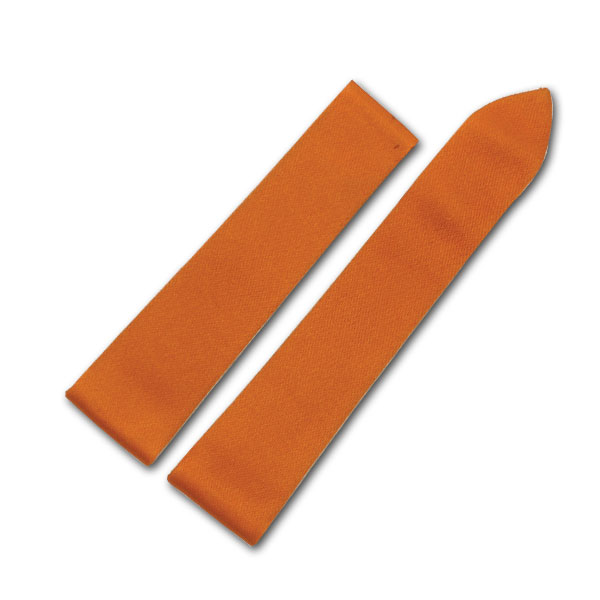 Bedat & Co. orange satin and leather strap (19x16) Bedat & Co. orange satin and leather strap (19x16)