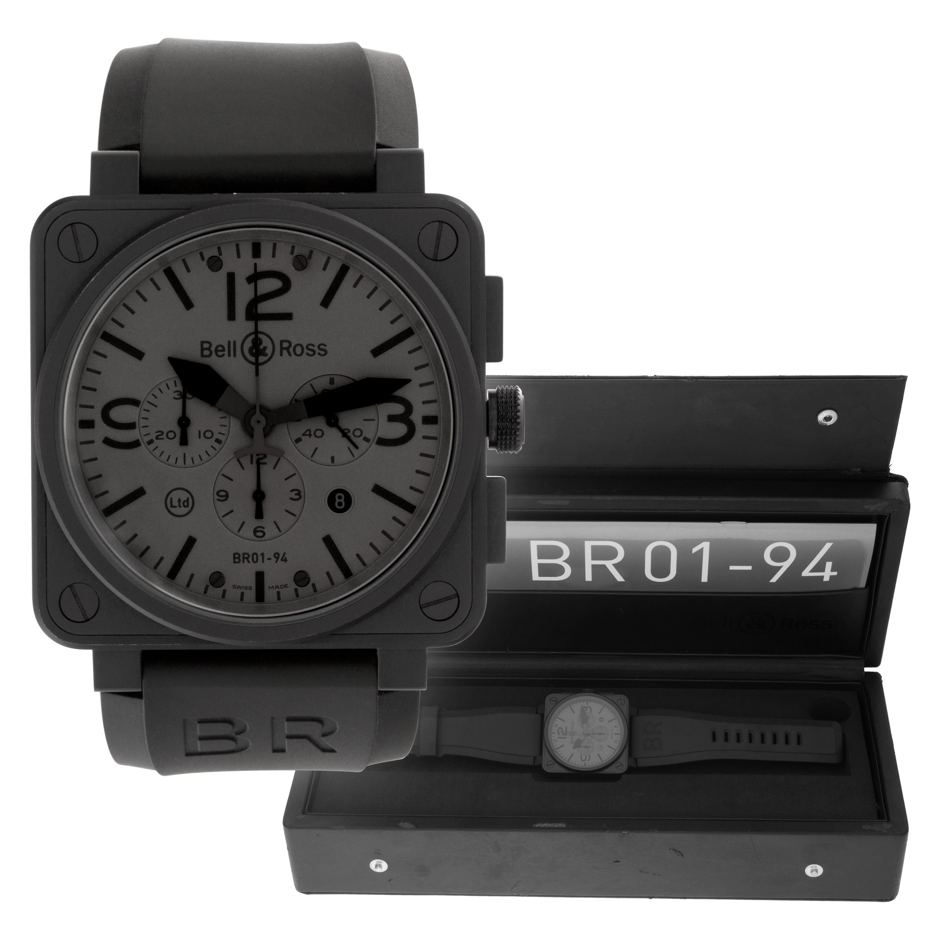Bell & Ross Chronograph "Phantom" 46mm BR01-94-S Bell & Ross Chronograph "Phantom" 46mm BR01-94-S
