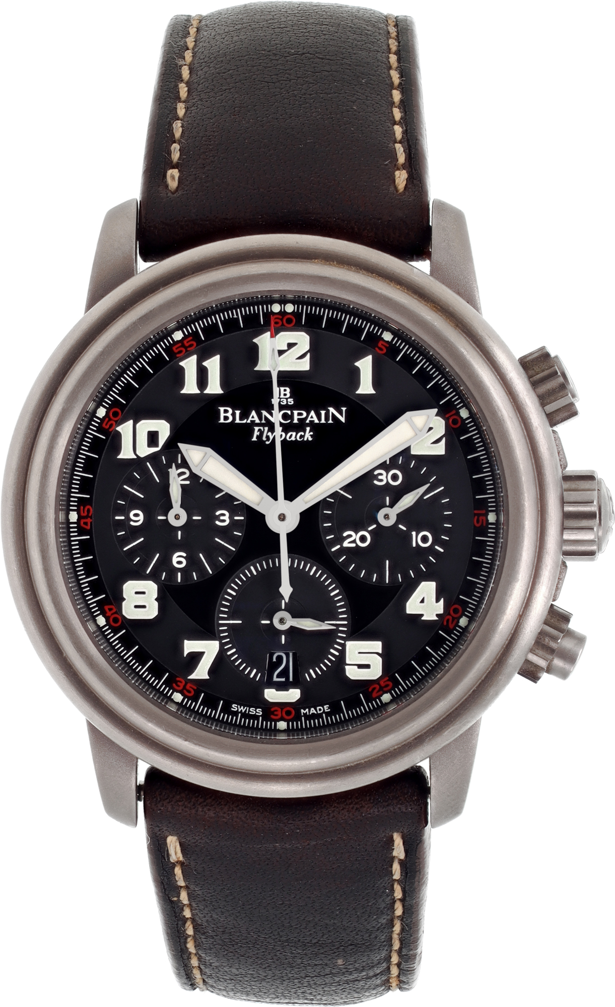Used Blancpain Leman 2185F-1130-63B Titanium 38mm watch | Gray & Sons
