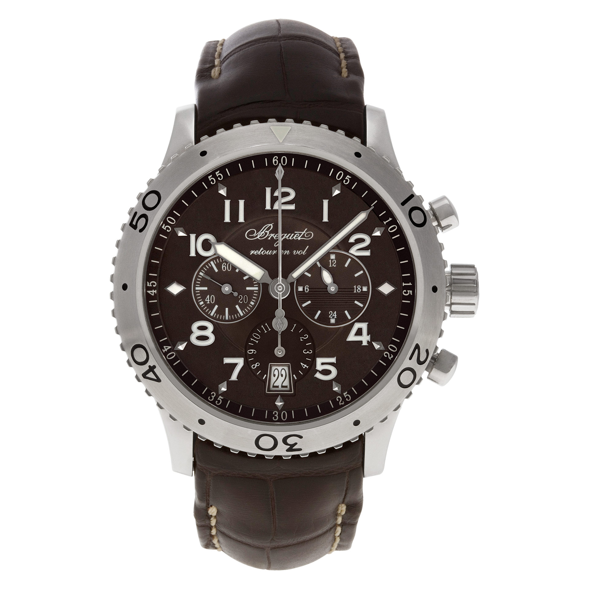 Pre-owned Breguet Type XXI 3810ST/92/9ZU stainless steel |