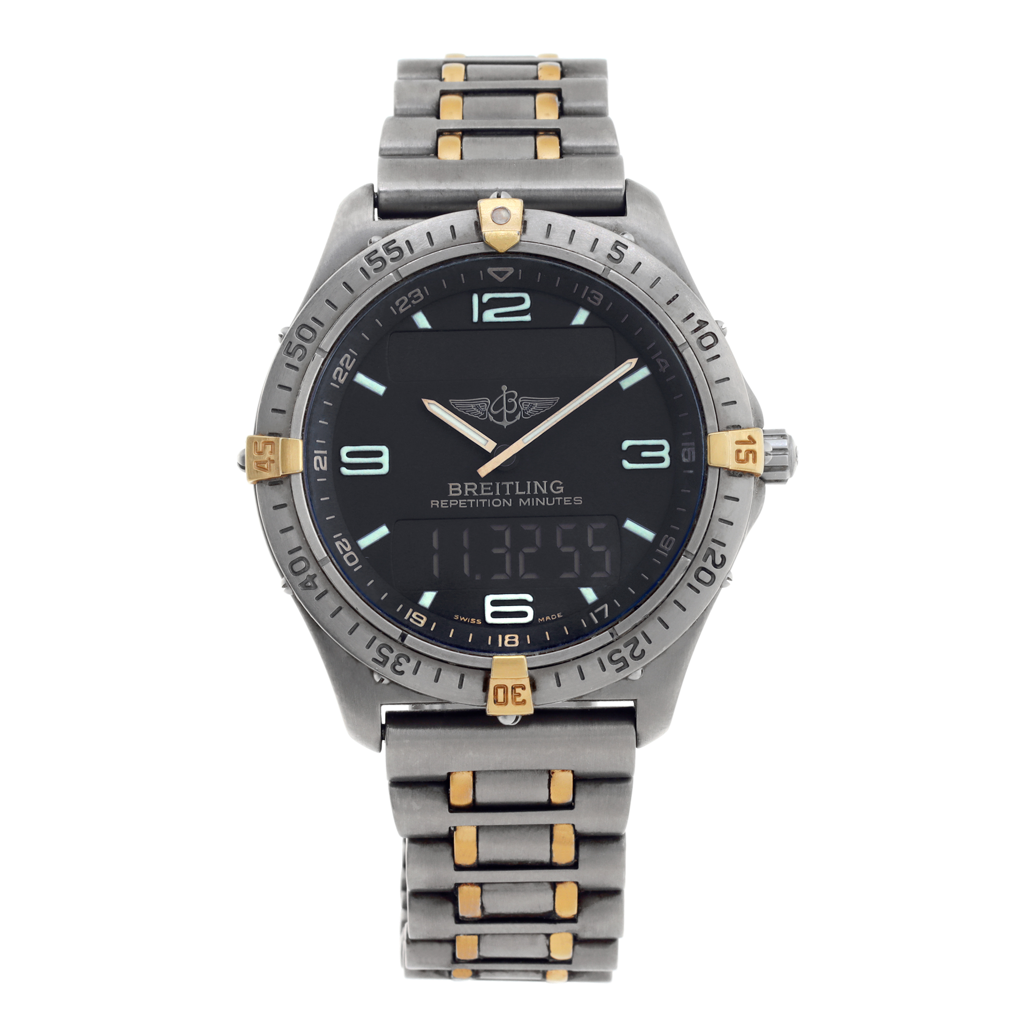Pre-owned Breitling Aero Space F65062 18k & titanium 40m |