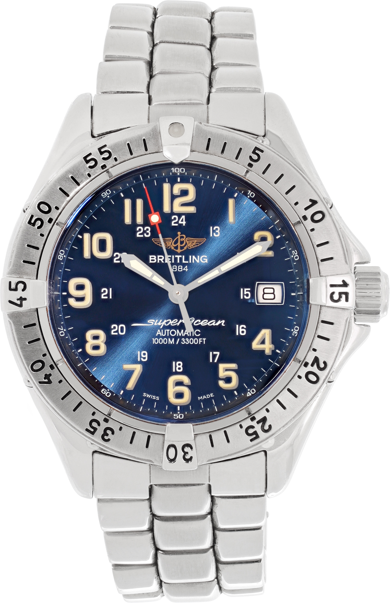 Pre-owned Breitling Super Ocean A17040 Stainless Steel 40mm