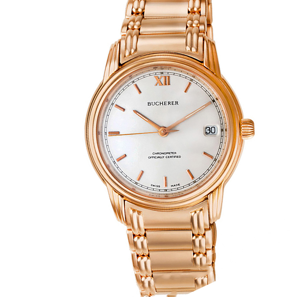 ババールの腕時計 Pre-owned Bucherer Classic 18k rose gold 35mm auto watch |