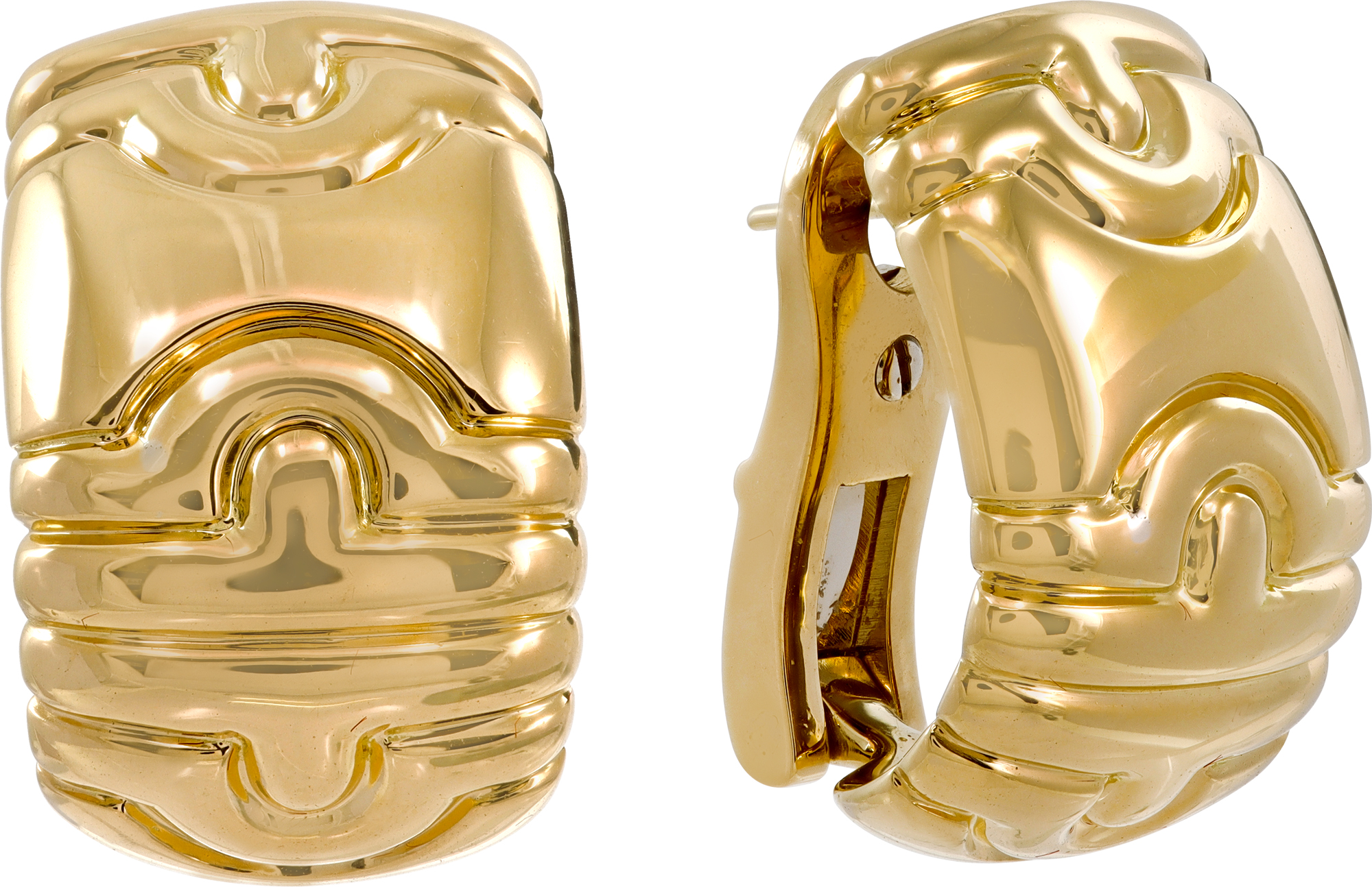 Bvlgari 18k yellow gold earrings N517979