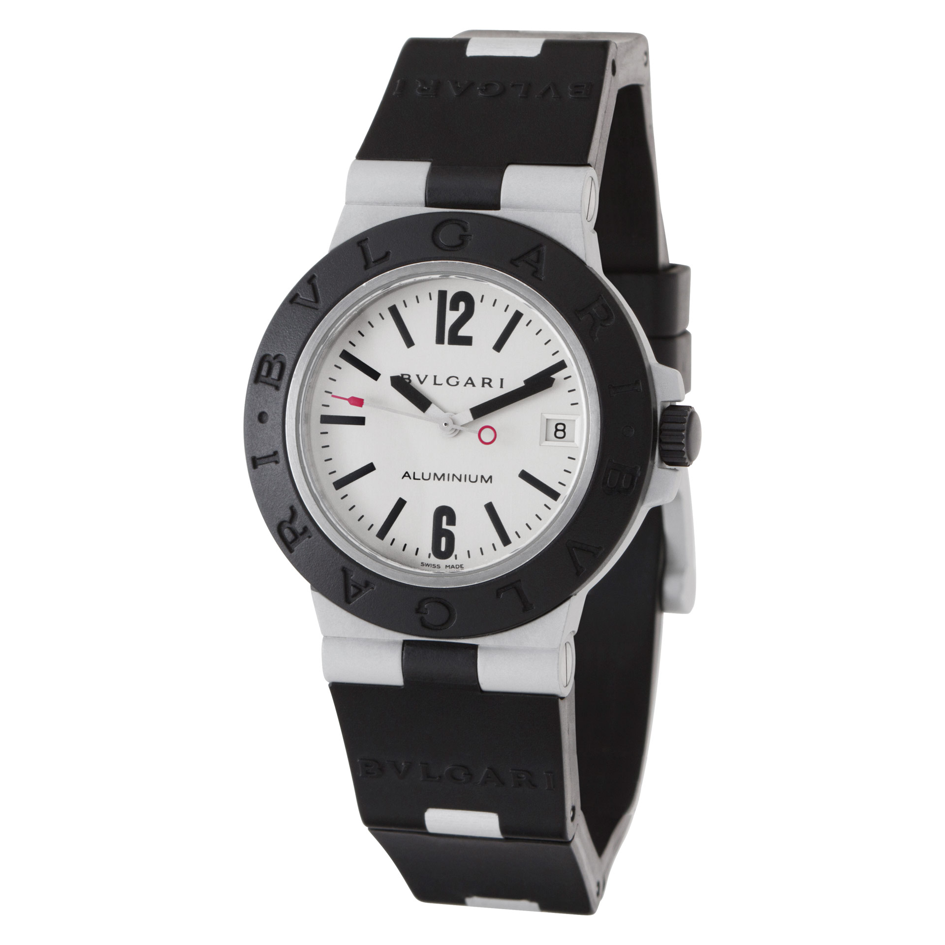 BVLGARI ディアゴノ AL38A ALUMINIUM ラバーベルト Used Bvlgari Aluminium al 38 a aluminum 38mm auto watch |