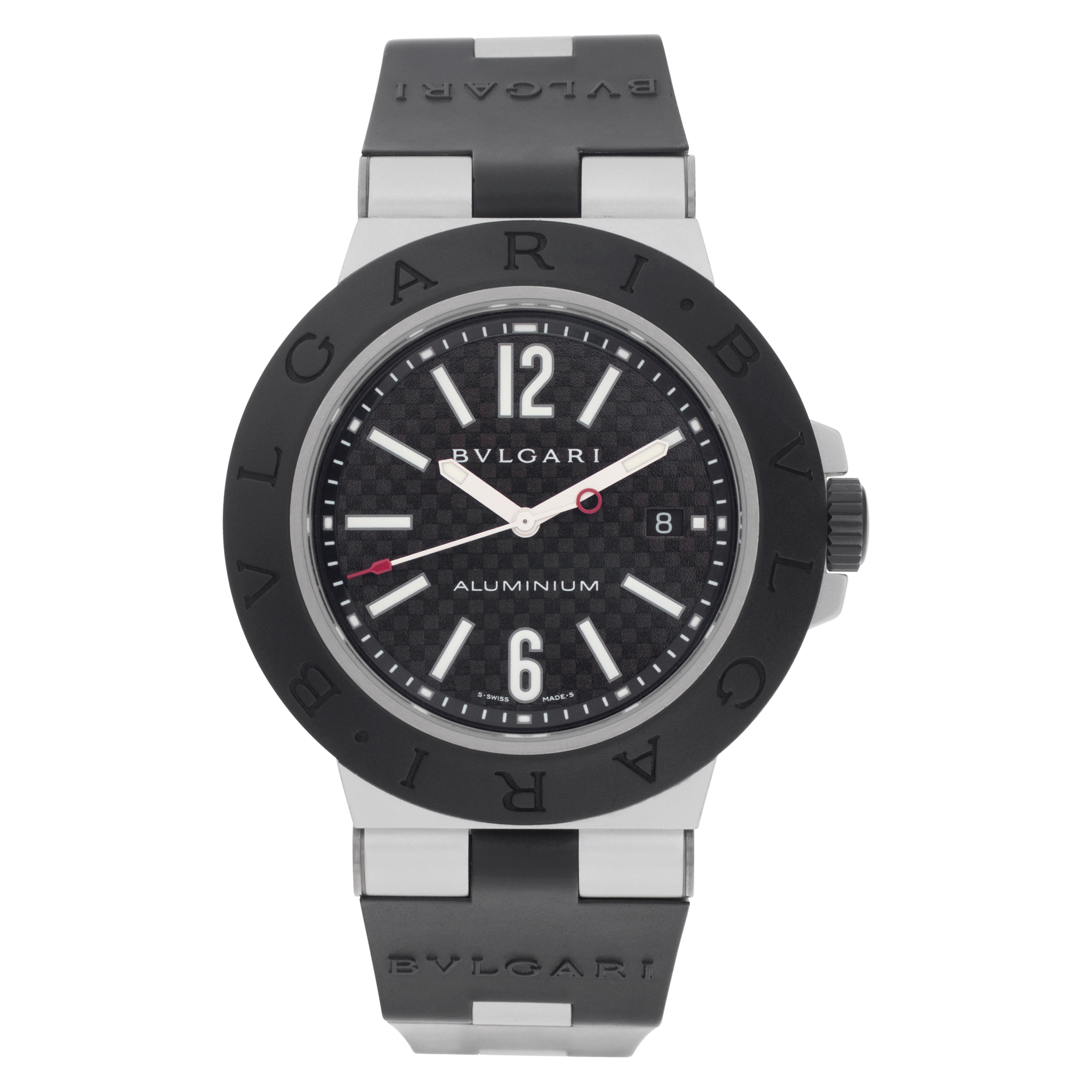 BVLGARI アルミニウム AL44TA 自動巻 44mm HA-4608| ブルガリ AL44TA アルミニウム×ラバー カーボン文字盤