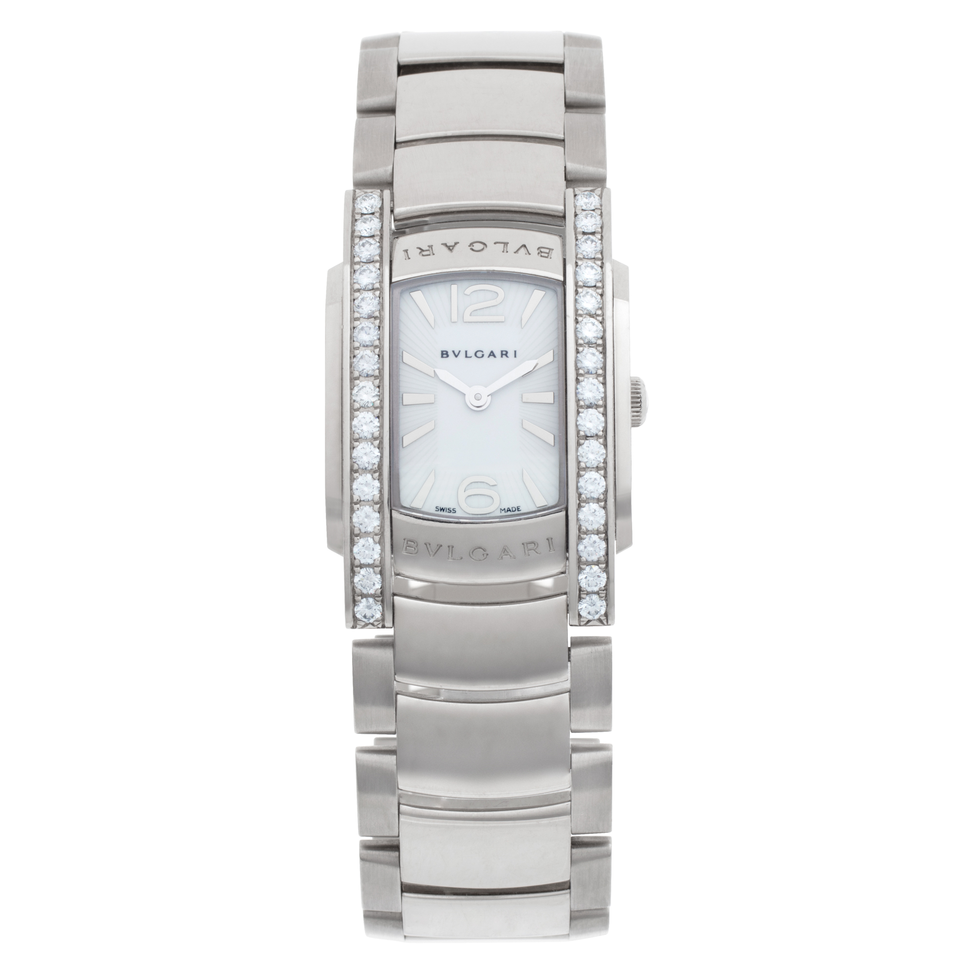 Pre-owned Bvlgari Assioma AAW31WGD1G 18k White Gold | | Gray & Sons