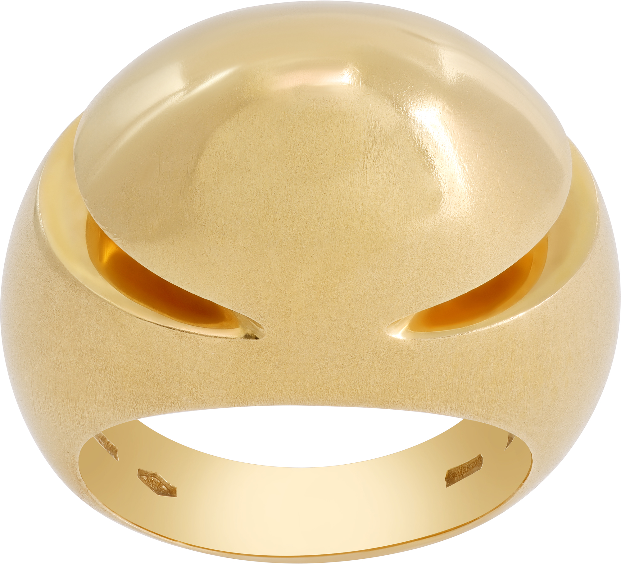 Bvlgari Cabochon ring in 18k yellow gold
