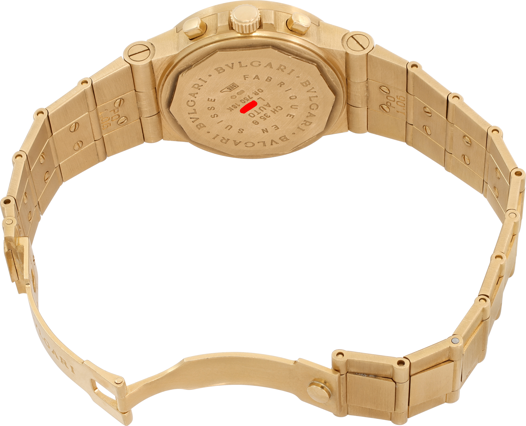 Bvlgari Diagono CH 35 G 18k Yellow Gold 35mm auto watch | eBay