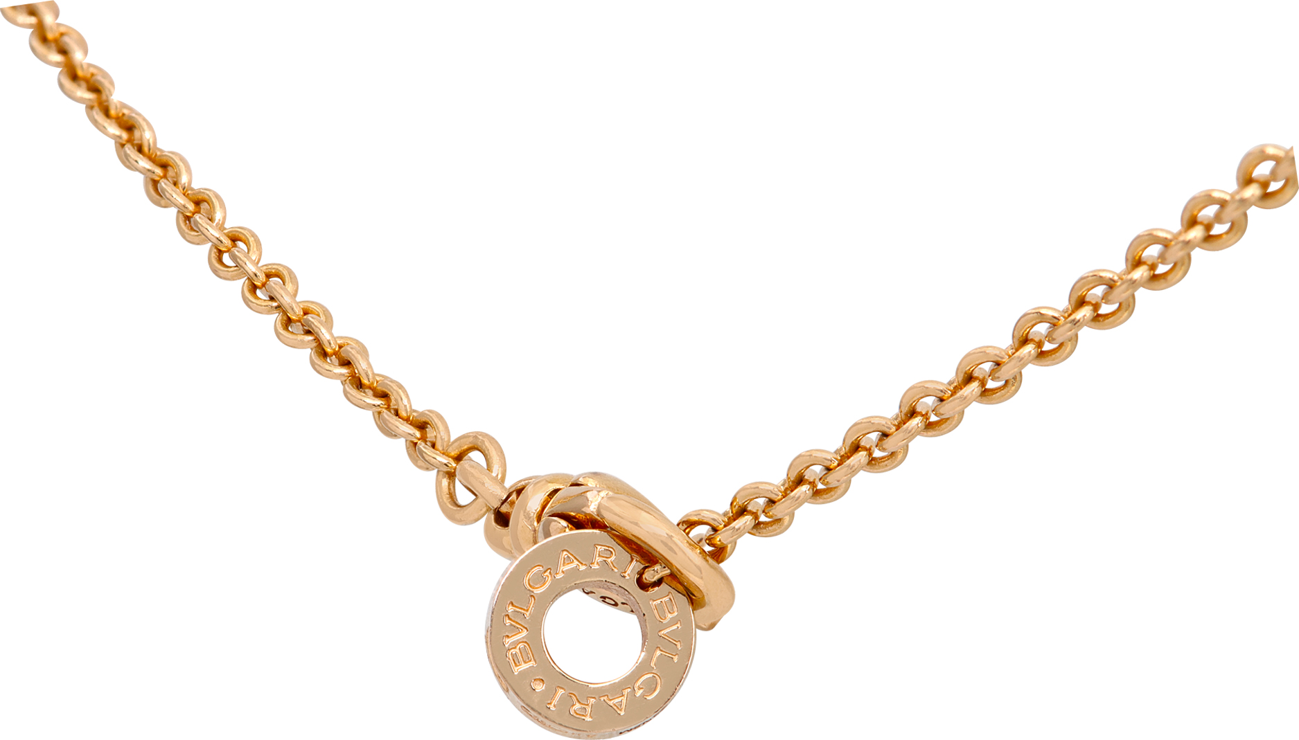 Bvlgari Divas Dream mother of pearl onyx necklace in 18k rose