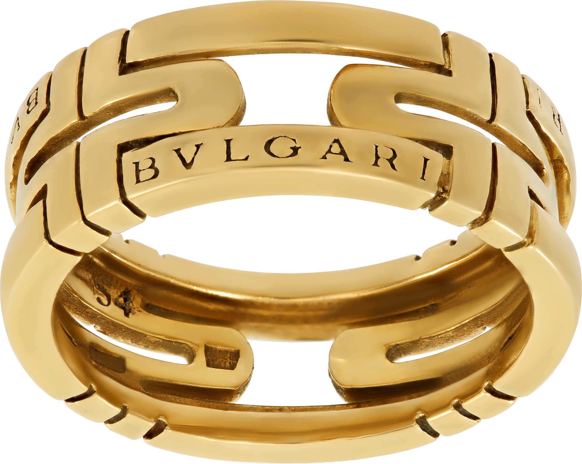 Bvlgari Parentesi ring in 18k yellow gold N518627