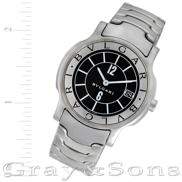 Preowned Bvlgari Solotempo st35s stainless steel 35mm Quartz