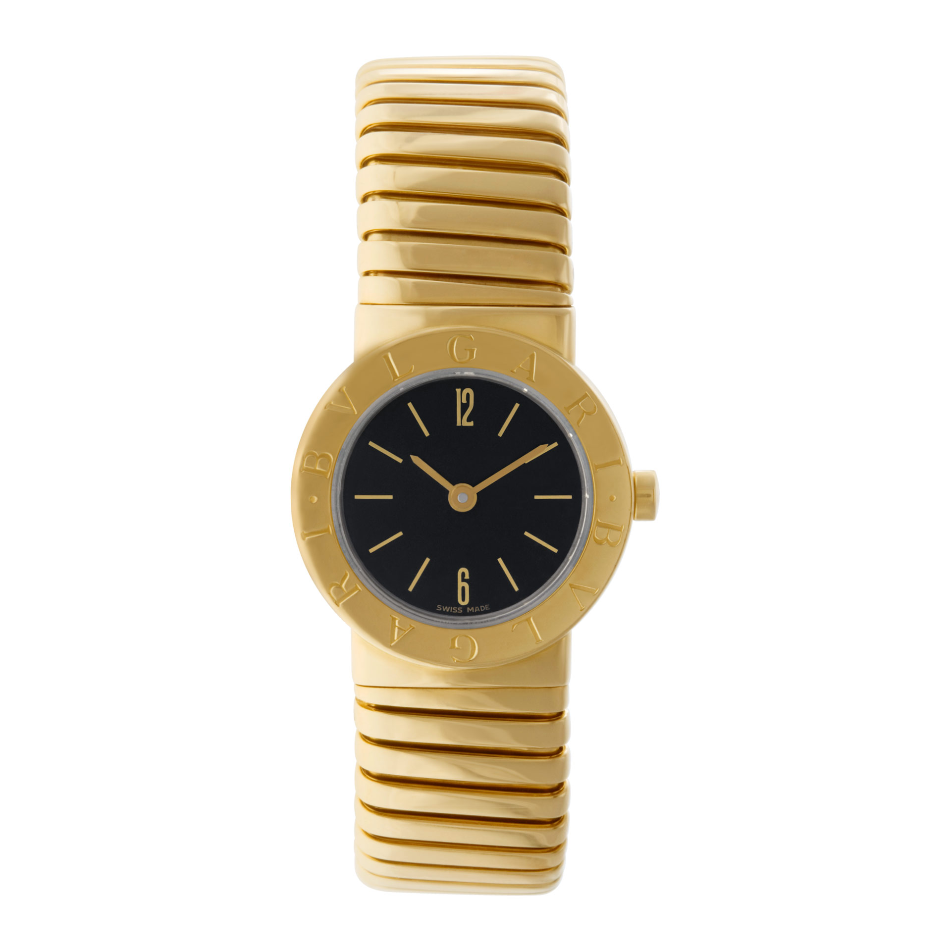 Preowned Bvlgari Tubogas BB232T 18k 23mm Quartz watch | Gray & Sons