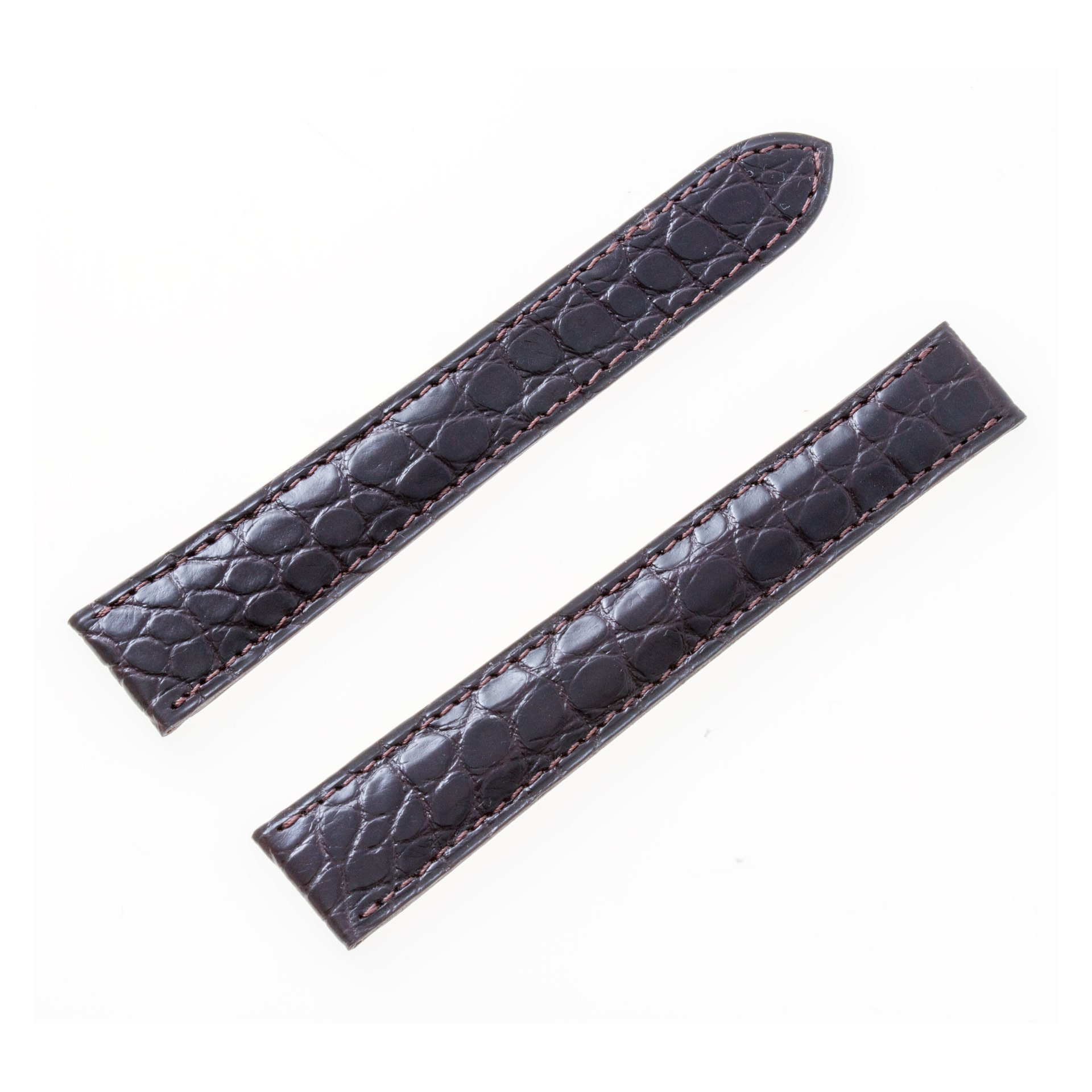 Camille Fournet crocodile dark brown strap (19x16) | Gray & Sons