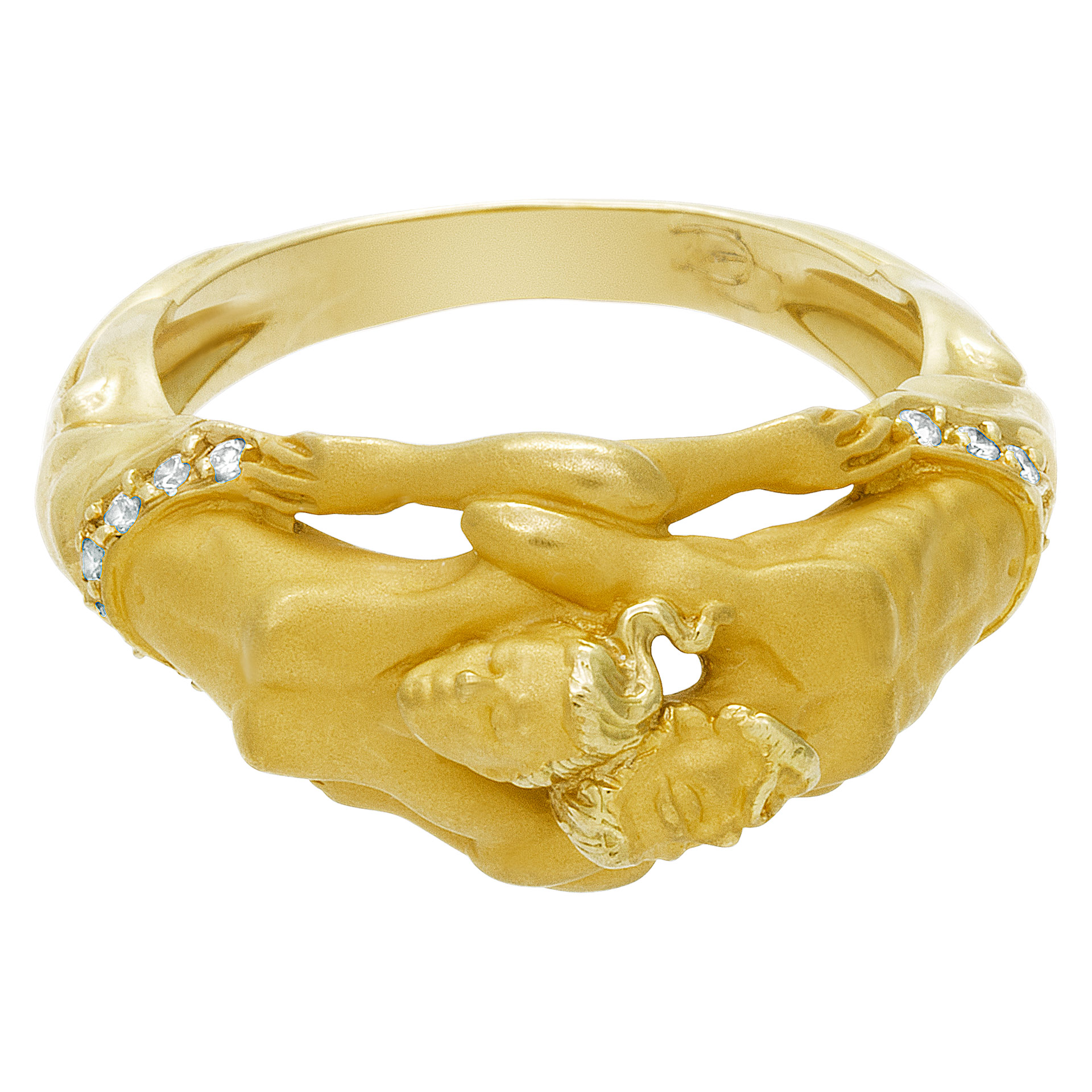 Carrera y Carrera Erotic ring in 18k with diamond accents