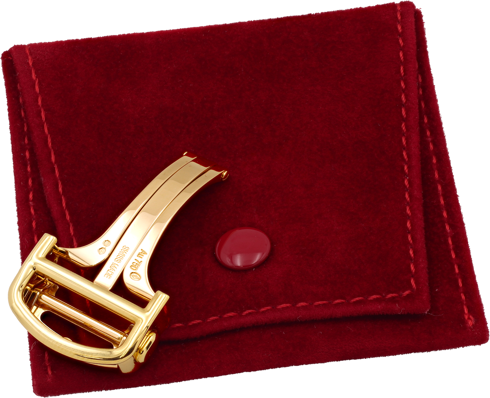 Cartier 18k rose gold deployant clasp Cartier 18k rose gold deployant clasp