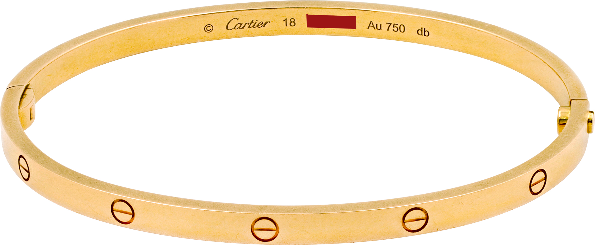 Cartier love bracelet small model 18 yellow gold
