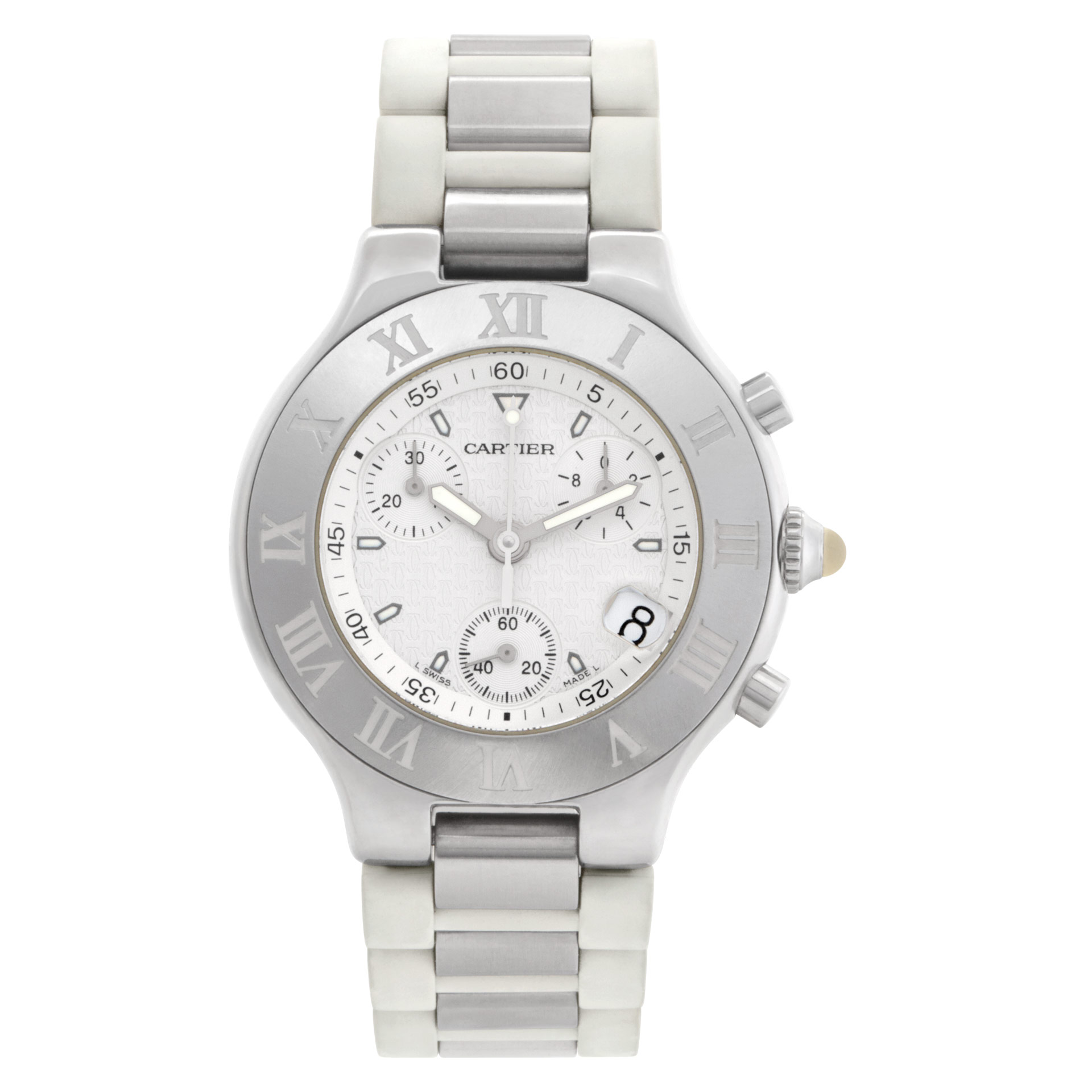 Used Cartier Chronoscaph 21 w10184U2 Stainless W522981 | Gray & Sons