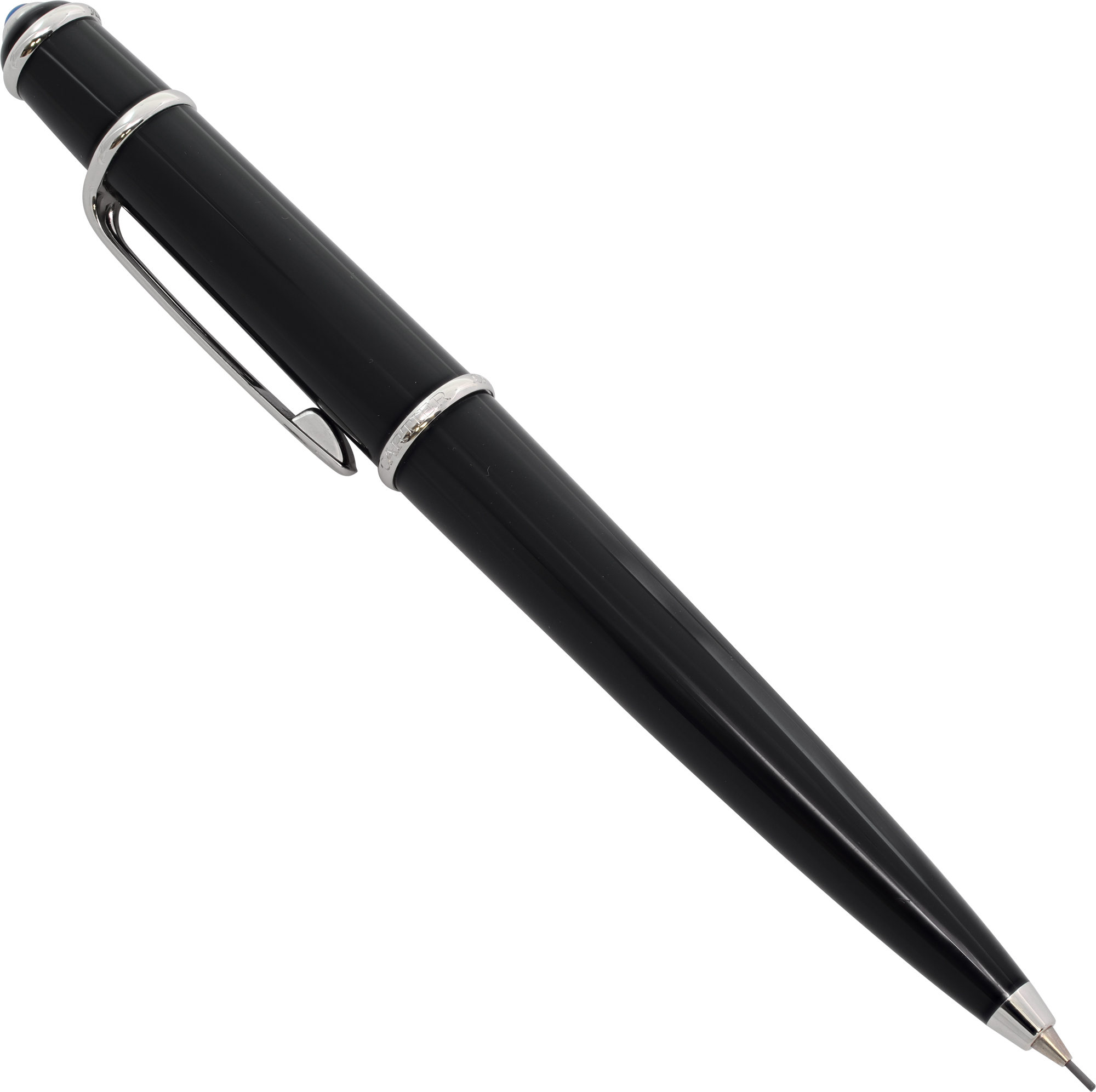 Cartier Diabolo Black x Silver Stationery Mechanical Pencil