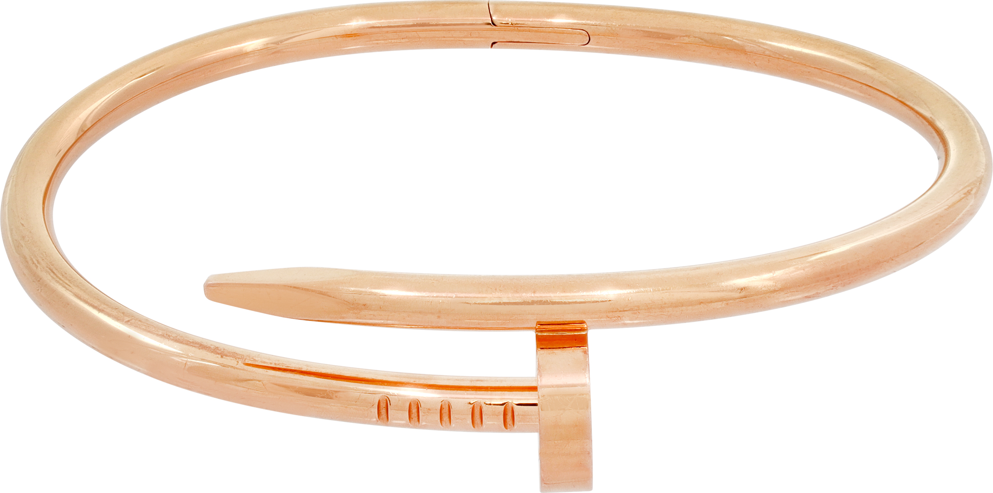 Cartier Just un Clou Classic bracelet in 18k rose gold. Size 17. N518655
