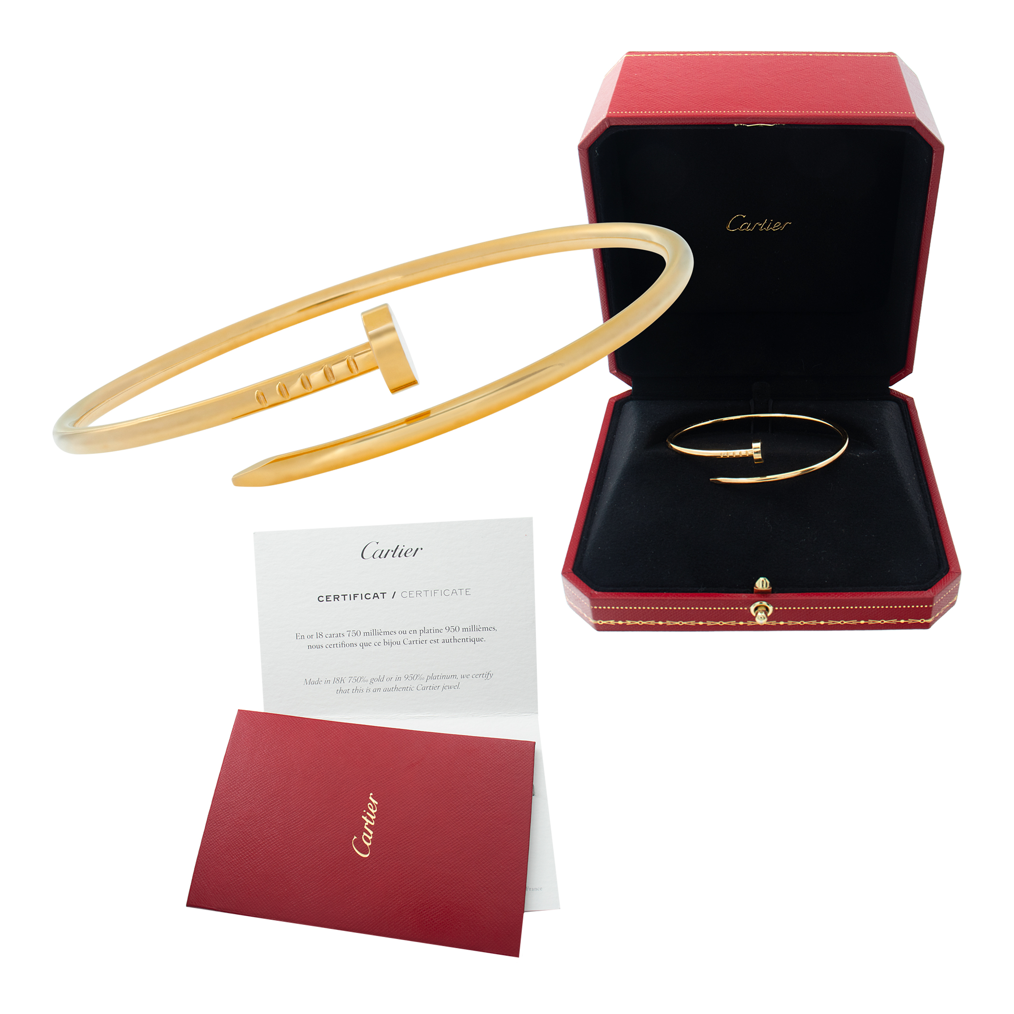 Cartier Juste un Clou bracelet, small model, 18K yellow gold