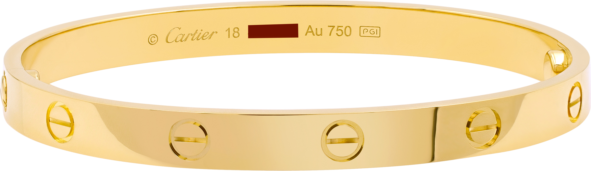 Cartier Love Bracelet 18k Yellow gold size 18 | Gray & Sons Jewelers