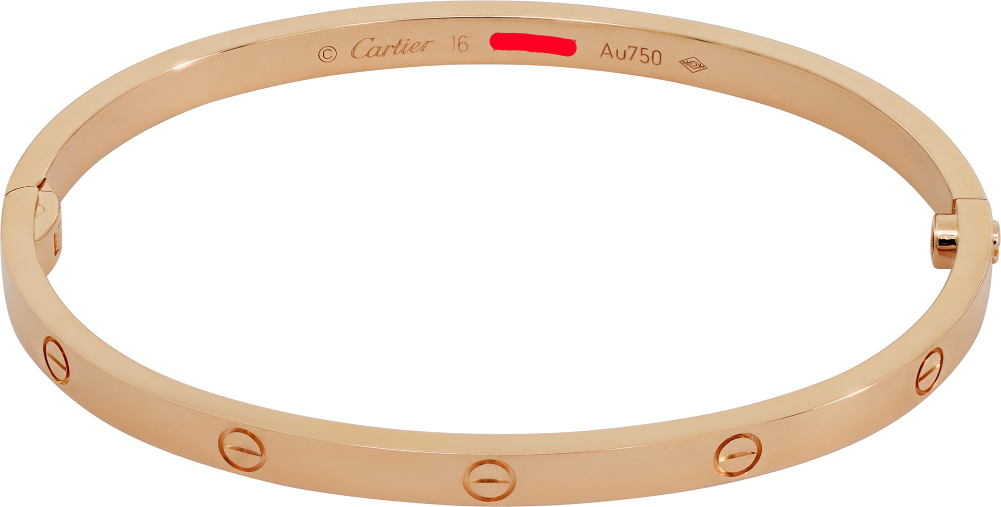 Cartier Love bracelet Small Model 18k rose gold size 16
