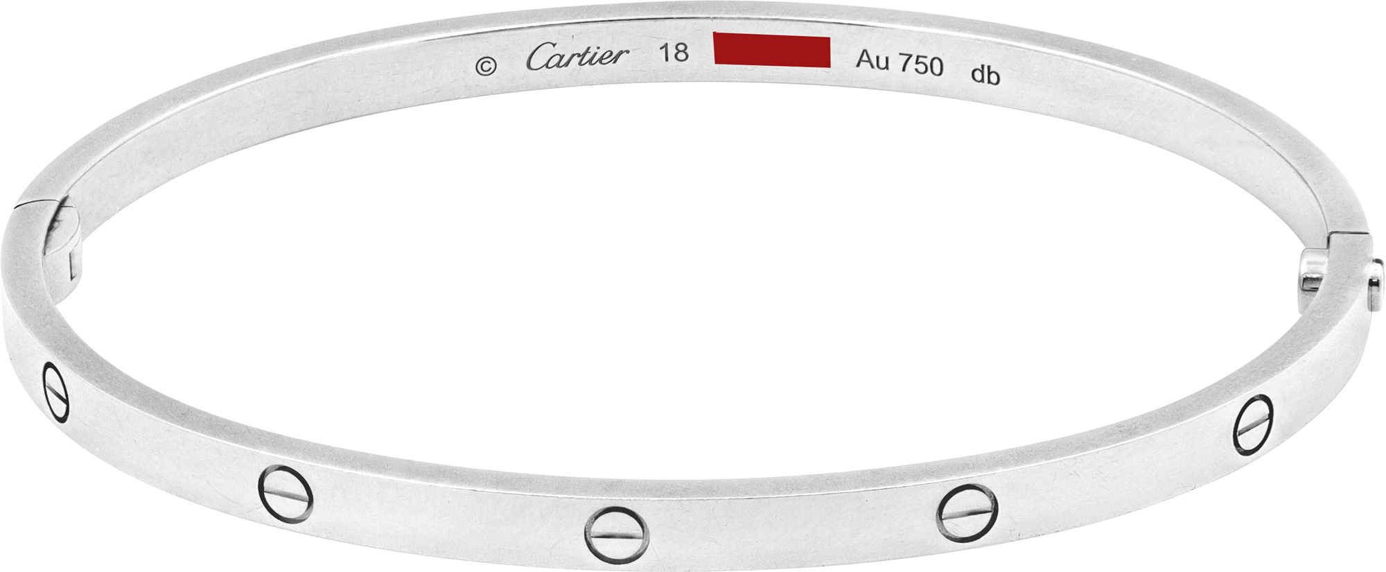 Cartier Love Bracelet small model 18k White Gold. N518899