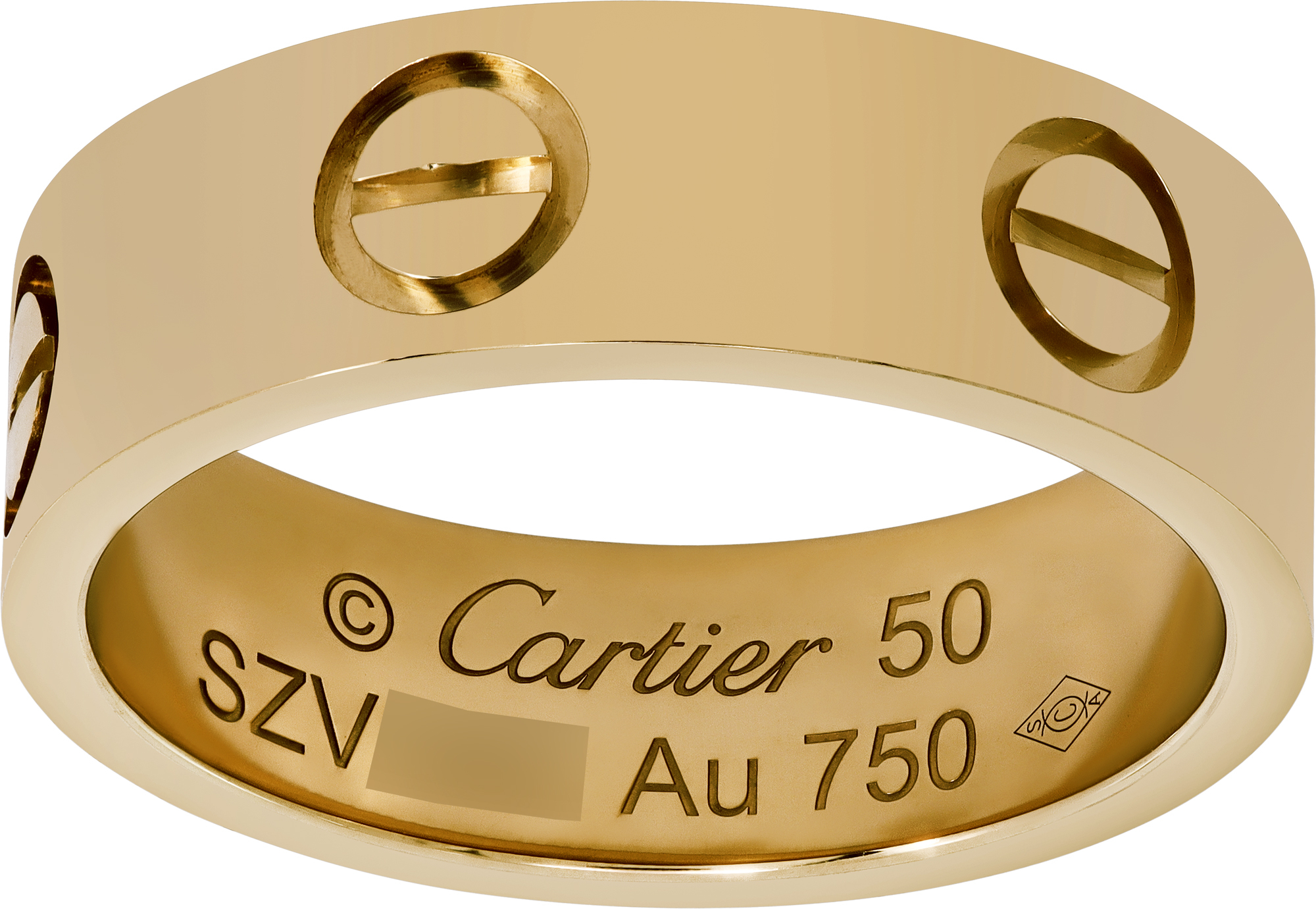 Cartier Love ring Classic model in 18k yellow gold N518450