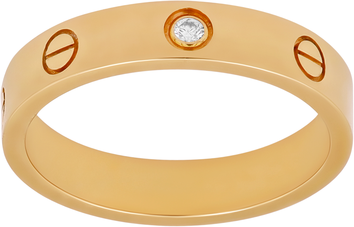 Cartier Love Ring Small Model 1 diamond Size 57 Cartier Love Ring Small Model 1 diamond Size 57