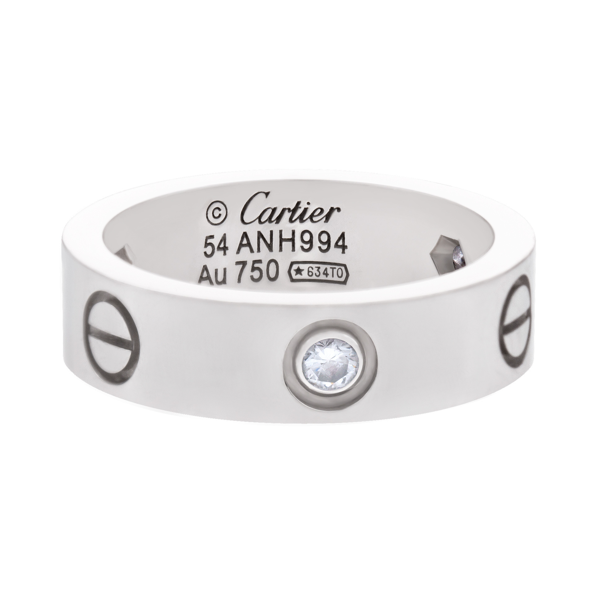 Cartier Love リング 3ダイヤモンド CRB4032400 - LOVE ring, 3 diamonds - Yellow gold, diamonds