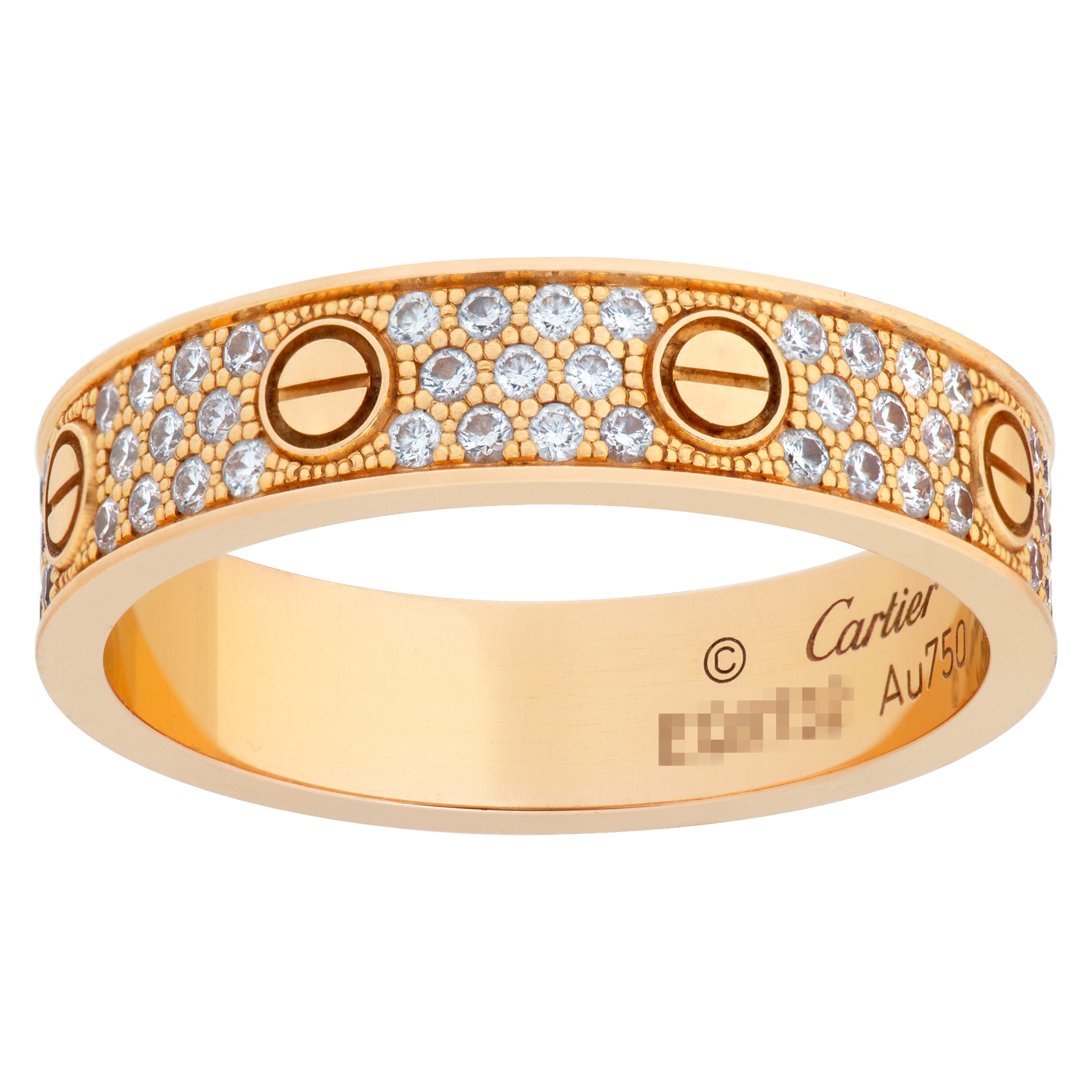 Cartier Love ring with 88 brilliant-cut pave diamonds