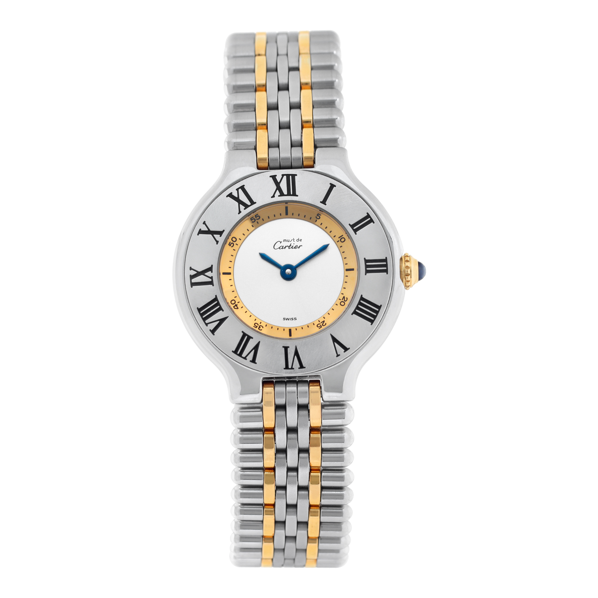 Cartier Must de Tank LM Opaline Vintage Quartz Watch | eBay