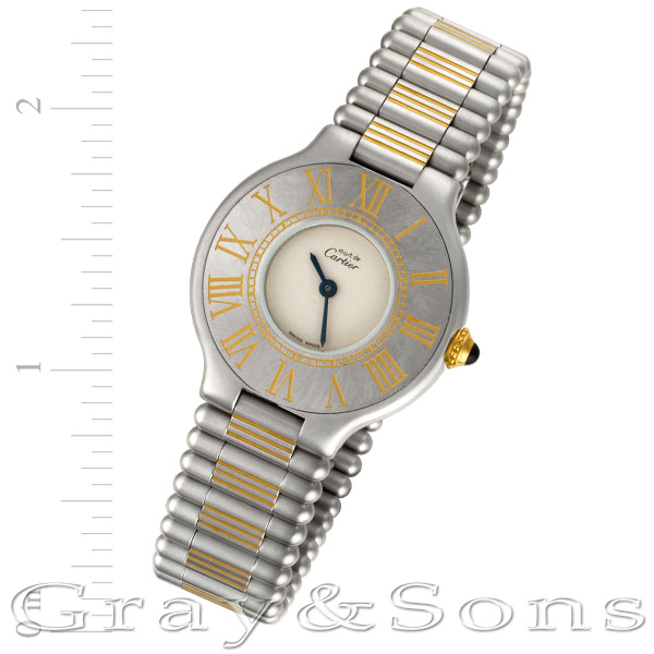 Pre-owned Cartier Must 21 18k & steel 28mm Quartz watch |