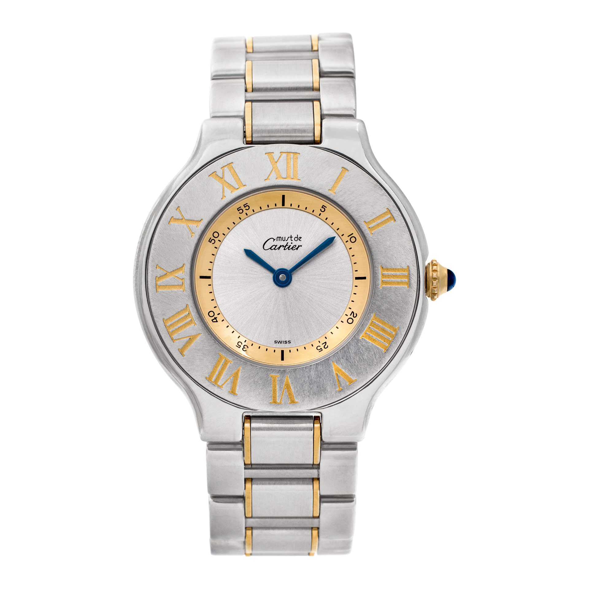 Preowned Cartier Must 21 1330 Stainless Steel Silver dial 31mm