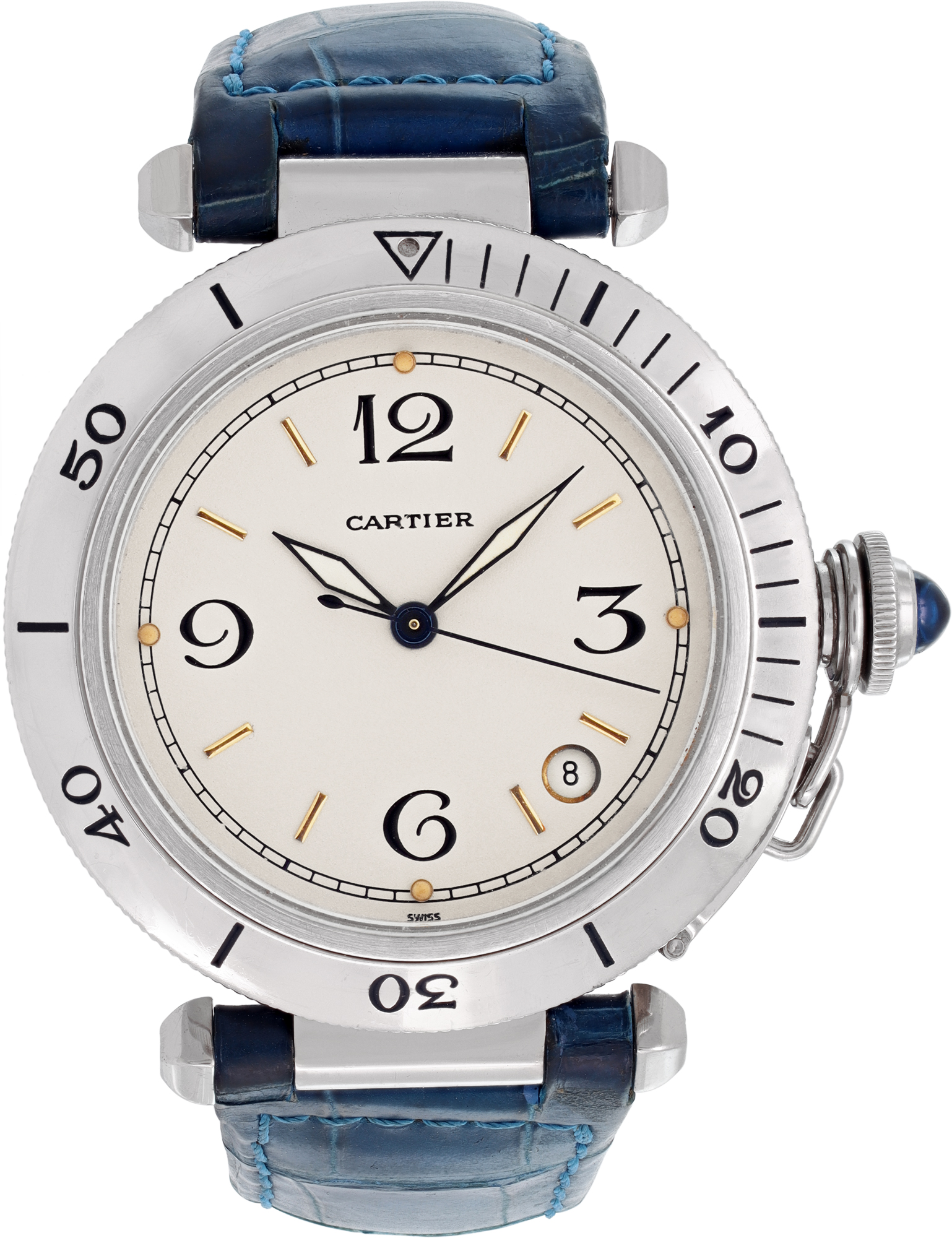 Pre-owned Cartier Pasha Stainless Steel 38mm auto watch | Gray & Sons
