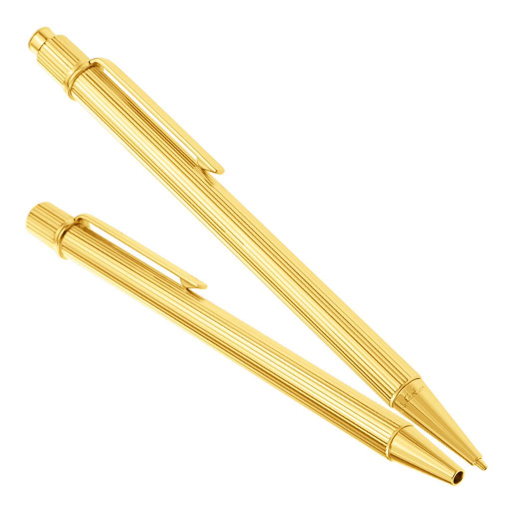 Cartier 金メッキ ペン 赤いケース Cartier 金メッキ ペン 赤いケース 筆記具