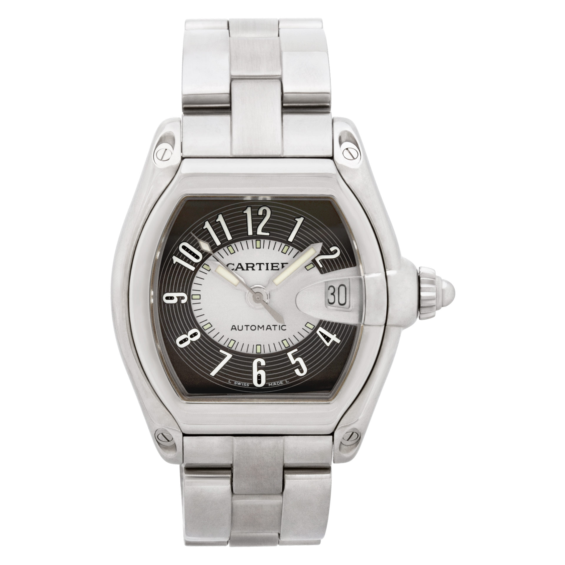 Preowned Cartier Roadster W62002V3 stainless steel 37mm |