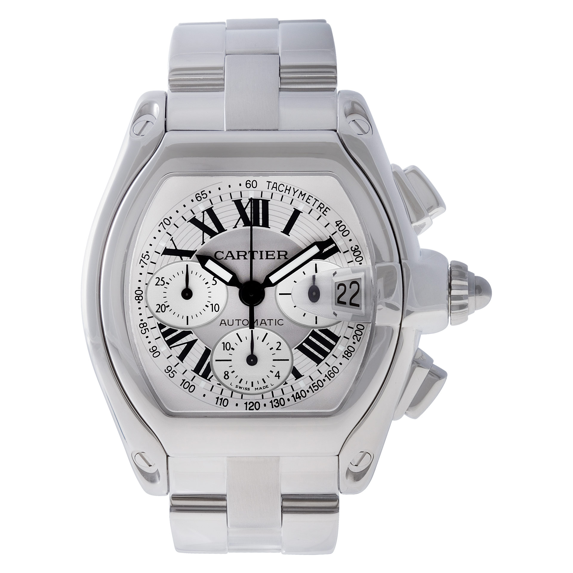 Preowned Cartier Roadster W62019X6 stainless steel 42mm |