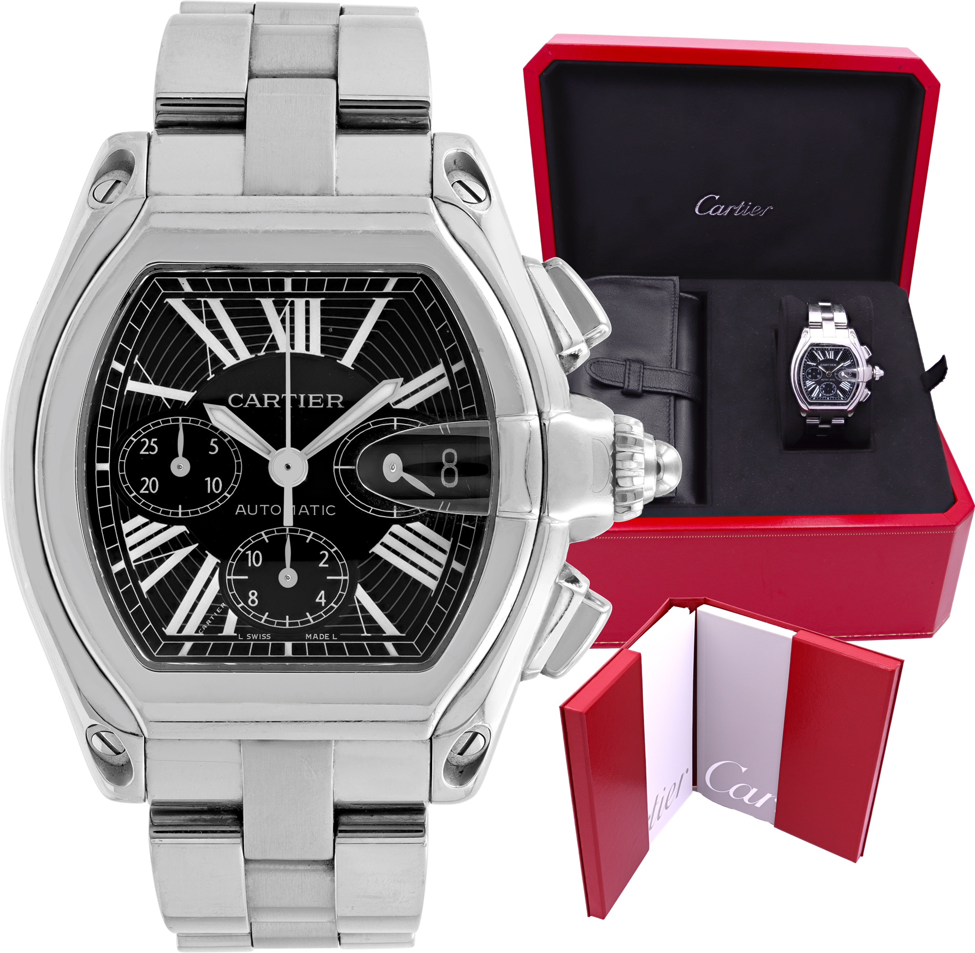 Cartier Roadster Chrono 40mm w62020X6 Cartier Roadster Chrono 40mm w62020X6