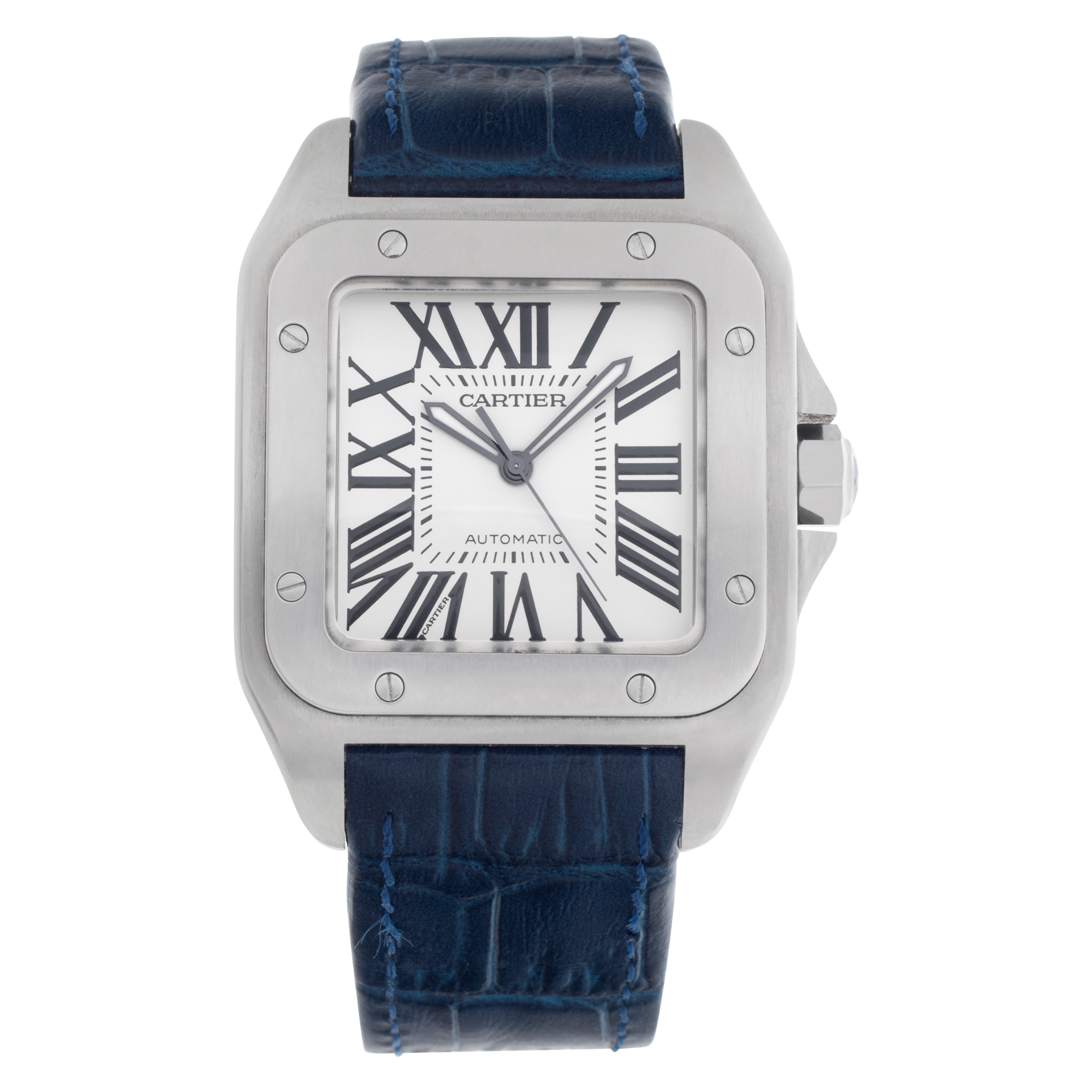 Preowned Cartier Santos 100 W20073X8 Stainless W525085 | Gray & Sons